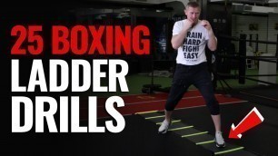 'Boxing Footwork Drills with an Agility Ladder Training'