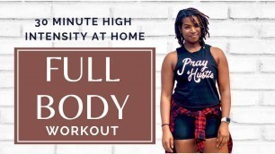 '30 Minute High Intensity Full Body Workout // AT HOME WORKOUT WITH ME | Stephanie Marie Fitness'