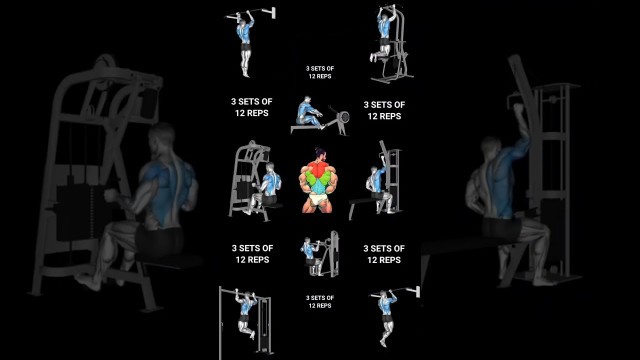 'Full back workout for men #shorts #viral #workout #fitness #trending #gym #backworkout #back #short'