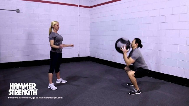 'Wall Ball Exercise: Partner Squat Toss'