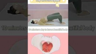 'BEGINNER\'S WOMEN HIP LIFT STOVEPIPE EXERCISE |10-MIN A DAY TO HAVE A BEAUTIFUL BODY DO THIS EXERCISE'