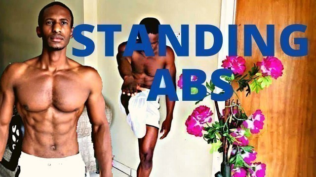 '12 min STANDING ABS Workout (No Equipment)'