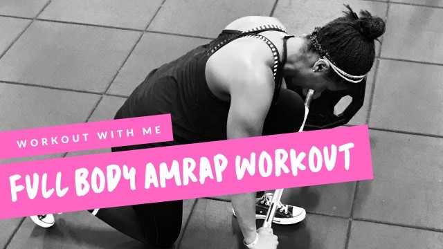 'Full Body AMRAP Workout // AT HOME WORKOUT WITH ME | Stephanie Marie Fitness'