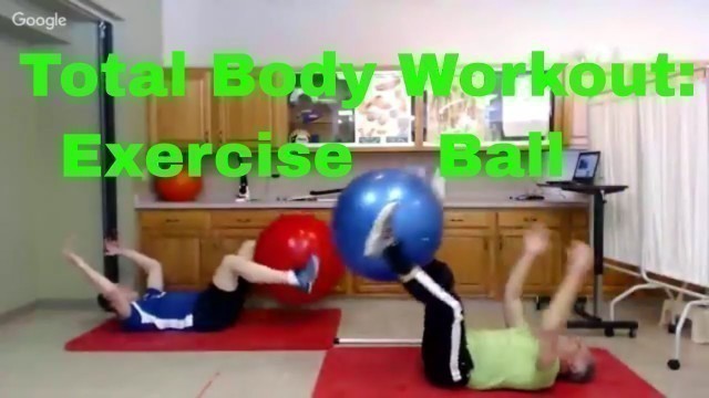 'Total Body Exercise Ball Workout Routine (Beginner to Advanced for PhysioBall, Swiss Ball, ETC.)'