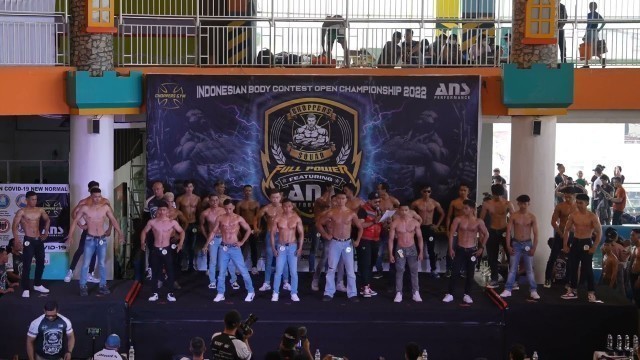 '20220911 1040 Indonesian Body Contest Open Championship 2022, 01 Junior Men\'s Fitness; Pre Judging'