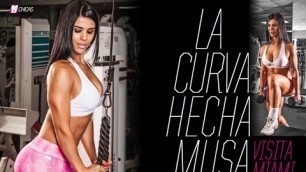 'Fitness Model Eva Andressa en Beach Body Gym Miami'