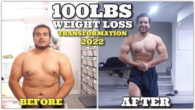 '100 LBS Weight Loss Transformation! My 1 Year Fitness Journey!'