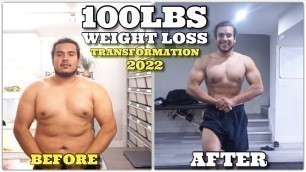 '100 LBS Weight Loss Transformation! My 1 Year Fitness Journey!'