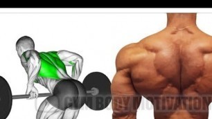 'The best back workout at gym for men fitness motivation'