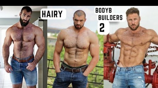 'Hairy Bodybuilders Men Shirtless Fitness 2'