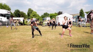 'Flashmob at Enfield Balloon Festival 2018 with Fitness Vibe, video 1'