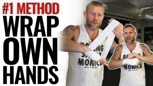 'How to Wrap Your Own Hands for Boxing | The Best Way'