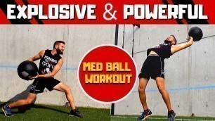 'CANNON A MED BALL TO INFINITY & BEYOND! Medicine Ball Workout for Power. Med Ball Explosive Training'