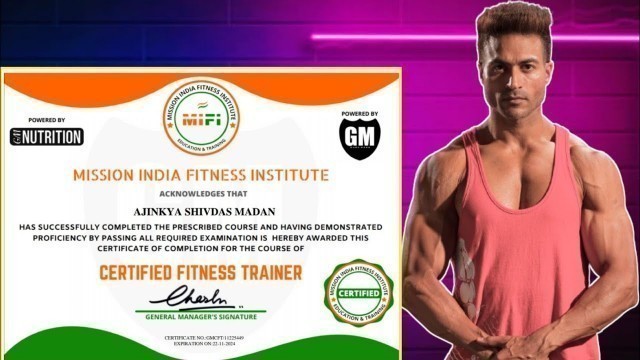 '@GuruMannFitness MIFI Mission India Fitness Institute Guru Mann Certificate | Mifi Online Class'