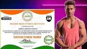 '@GuruMannFitness MIFI Mission India Fitness Institute Guru Mann Certificate | Mifi Online Class'