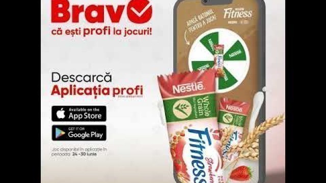 'Joacă-te în aplicația Profi și poți câștiga un baton Nestle Fitness Strawberry'