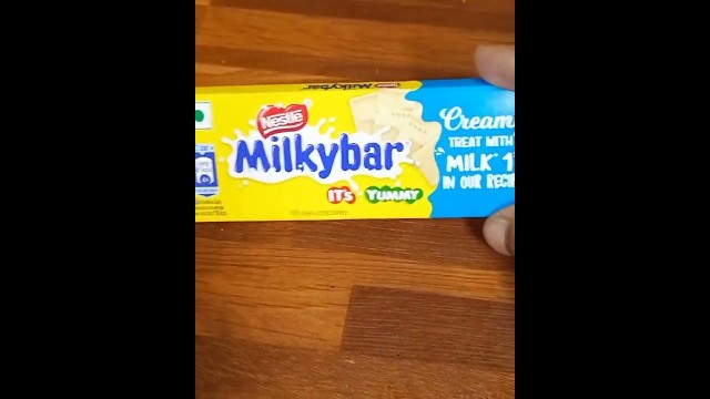 '#Nestle #Milkybar creamy treat with Milk 1st in our receipe #20 #fitness'