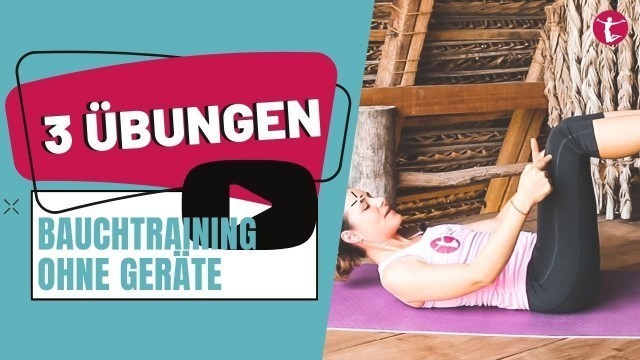 'Bauchtraining ohne Geräte | Bauch Workout im Liegen | 3 Übungen für zuhause'