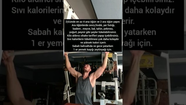 'Kilo almak için 3 tavsiye PART 2! Part 1 i izlemediyseniz mutlaka izleyin. İnsta:emresn_fit takip et'