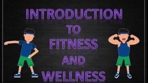 'Physical Education - Physical Fitness and Wellness'