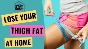 'How to lose Thigh Fat at Home by BFY Student Komal Sarda  |  Simple Exercises for Beginners'