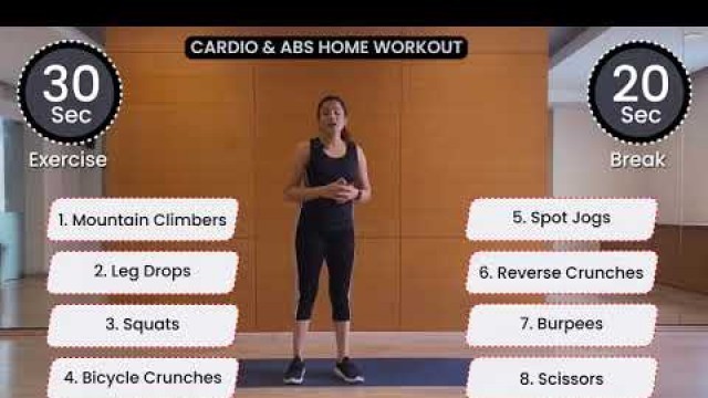 '15 Mins Cardio & Abs by BFY Faculty Urvashi Agarwal | #cardio #health'