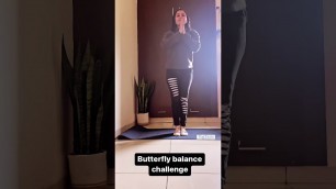 'Butterfly balance challenge #yogachallenge #fitness #freeyoga'