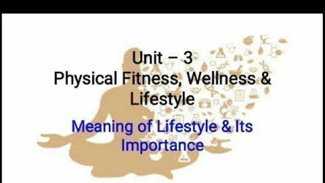 'Class 11 (Physical Edu.) Unit 3 Physical Fitness, Wellness & Lifestyle'