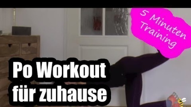 'Po Workout für zuhause | 5 Minuten Training - Knackpo Übungen | poundattack.de'