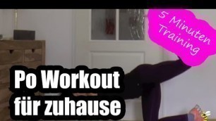 'Po Workout für zuhause | 5 Minuten Training - Knackpo Übungen | poundattack.de'