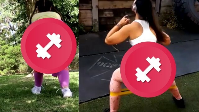 '► Exercícios Para Glúteos e Coxas em CASA + MÉTODO Bumbum na Nuca @dizzy fitness ►INSTA'