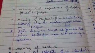 'chapter-3,physical fitness wellness and lifestyle,Short Notes class-11'