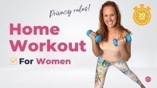 '20 Minute TOTAL BEGINNER Home Workout For Women'
