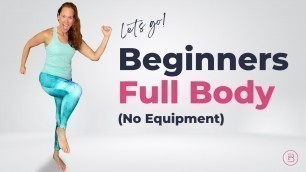 'FULL BODY WORKOUT at Home for BEGINNERS (No Equipment)'