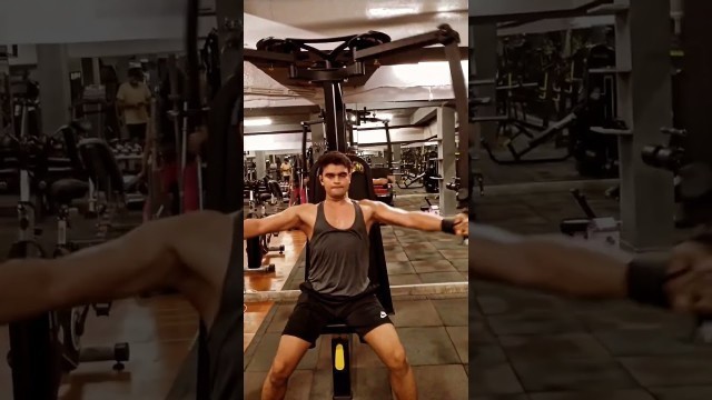 'Butterfly chest workout #shorts #gym #chestworkout #fitness #coach #bestmoments'