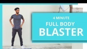 'Full Body Blaster WORKOUT 4 Min 2020 dizzy fitness workout'
