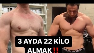 '3 AYDA 22 KİLO ALMAK #fitness #kiloalmakistiyorum #bulk #bodybuilding #koclok'