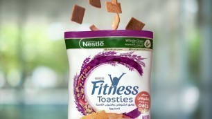 'Nestle Fitness Toasties. Your guilt-free snack with Mixed Spices.'