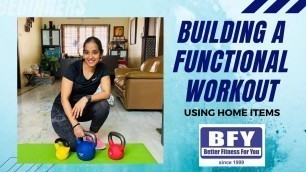'Building a Functional Workout - Using items at home | BFY IG Live with Sarika Tanweer'