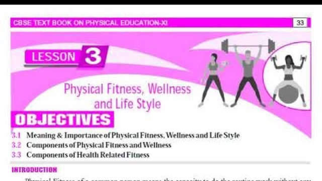 'CLASS XI - PHYSICAL EDUCATION - MEANING AND ADVANTAGES OF HEALTHY LIFESTYLE'