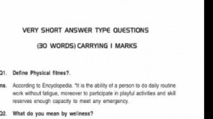 'Physical education 11 class chapter no 2 (physical fitness wellness and lifestyle)'