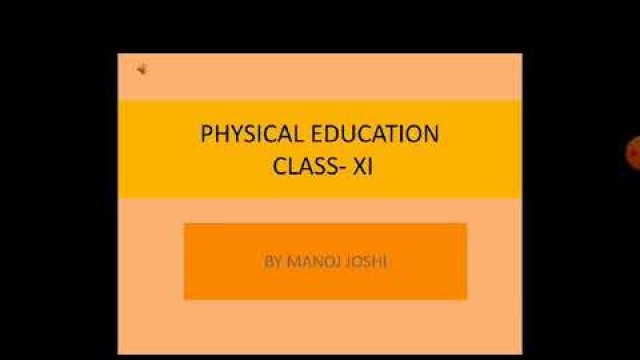 'Physical education class XI'