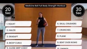 'Medicine Ball Full Body Strength Workout by BFY Faculty Urvashi Agarwal | #health #workout'