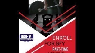 'Enroll for BFY part time weekend classes'