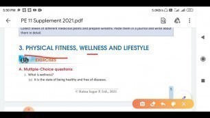 'Physical fitness wellness and lifestyle, term first MCQ'
