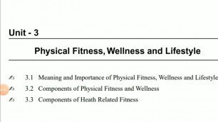 'Physical fitness,wellness & lifestyle||Chapter-3,Lecture-1||Importance of Physical fitness||Class-11'