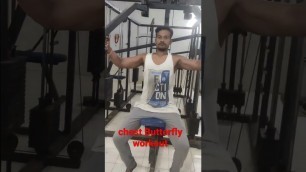 'chest butterfly workout#chest workout#gym#fitness#exercise.'