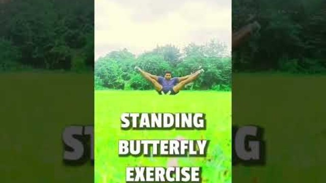 'Standing Butterfly Exercise | Best Exercise for Hips & Legs #shorts #shortvideos #exercise'