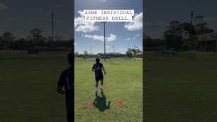 'ASMR individual fitness drill. #soccer #football #shorts #fitness #australia #asmr'