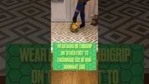 'Other Foot Football Soccer Training Tip #shorts || Weaker Foot Training'